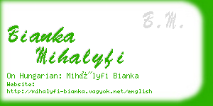 bianka mihalyfi business card